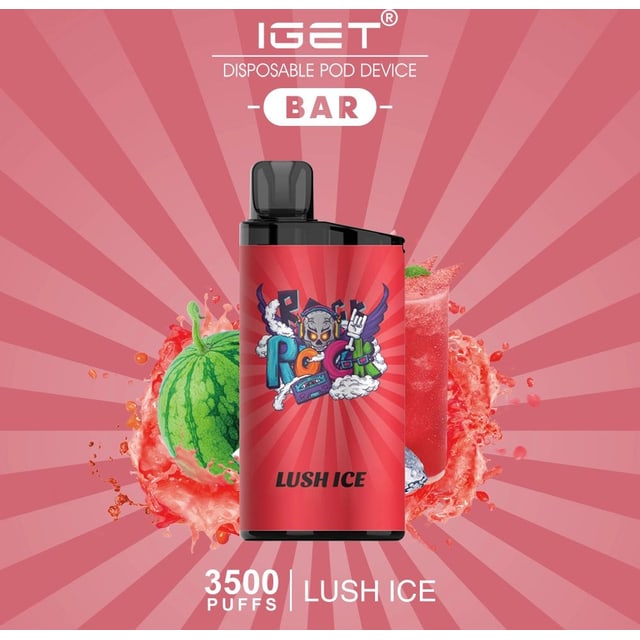 IGET Bar Lush Ice disposable vape, Lush Ice flavour, Australia