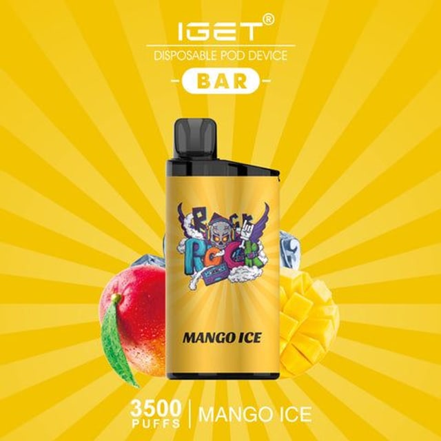 IGET Bar Mango disposable vape, Mango flavour, Australia