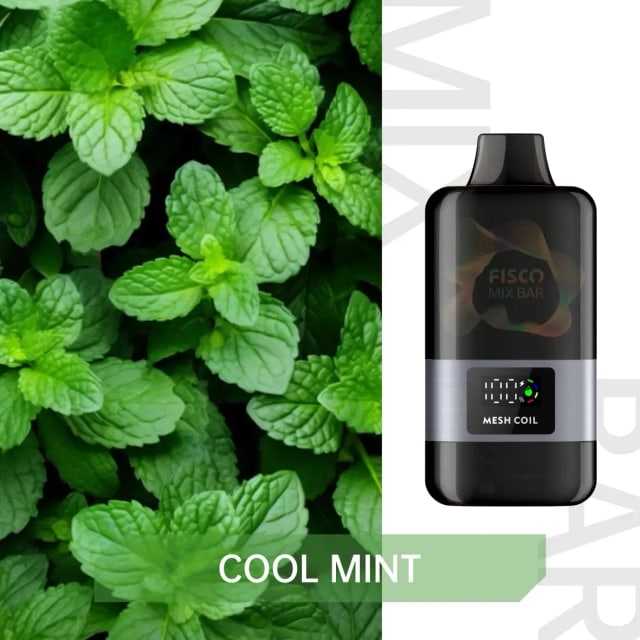 FISCO Mix Bar Cool Mint disposable vape, Cool Mint flavour, Australia
