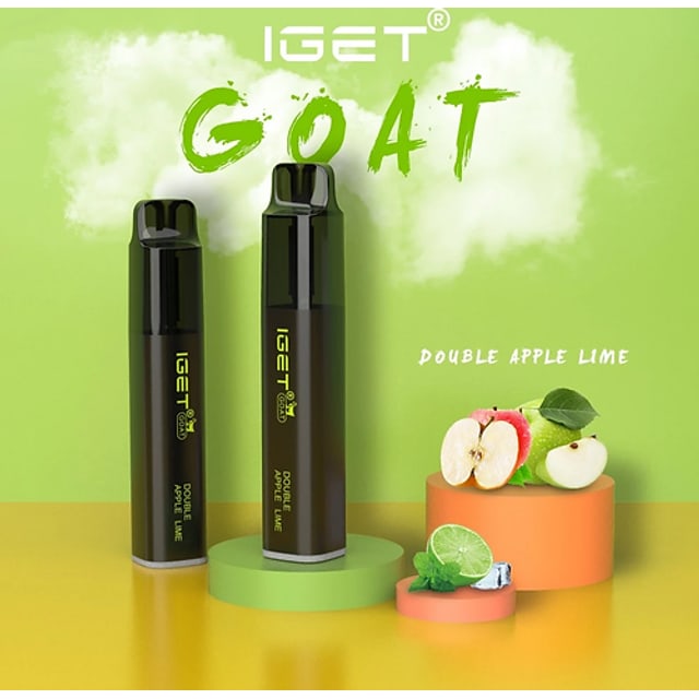 IGET Goat Double Apple Lime disposable vape, Double Apple Lime flavour, Australia