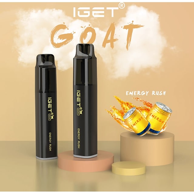 IGET Goat Energy Rush disposable vape, Energy Rush flavour, Australia