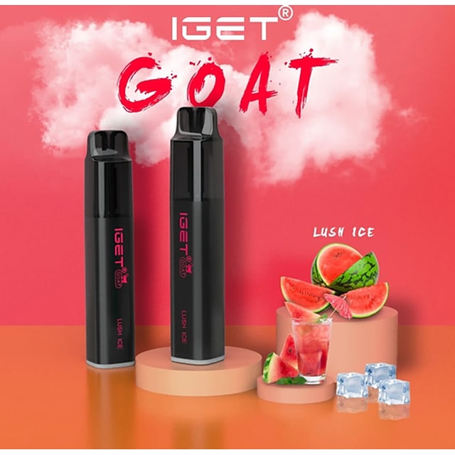 IGET Goat Lush Ice disposable vape, Lush Ice flavour, Australia