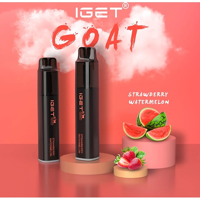 IGET Goat Strawberry Watermelon disposable vape, Strawberry Watermelon flavour, Australia