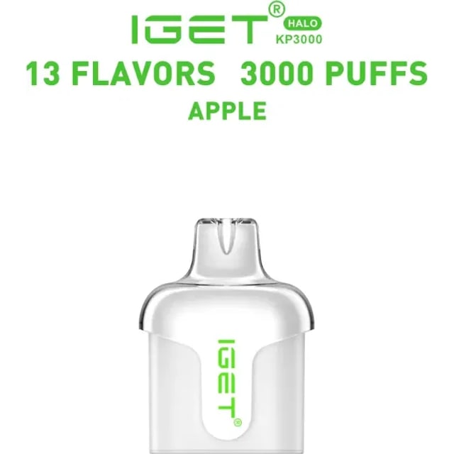 IGET Halo Apple disposable vape, Apple flavour, Australia