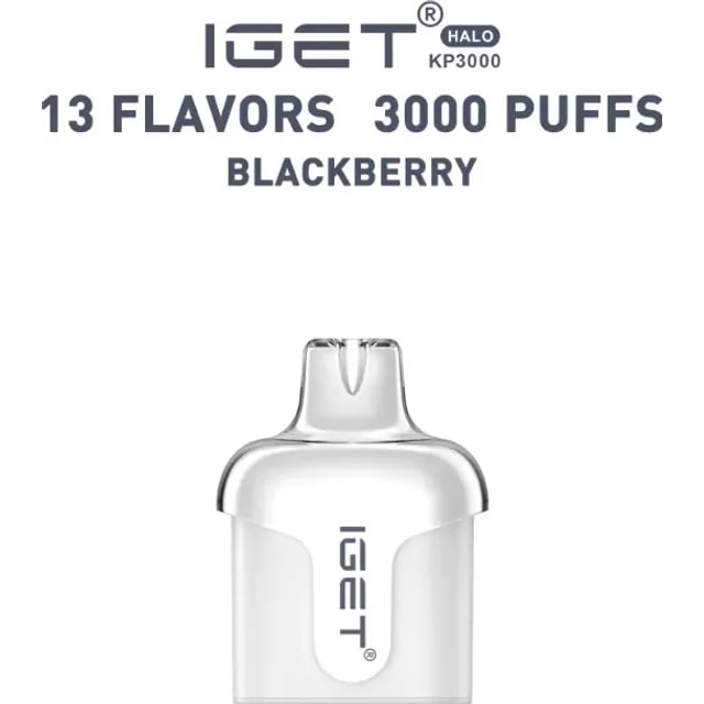 IGET Halo Blackberry disposable vape, Blackberry flavour, Australia