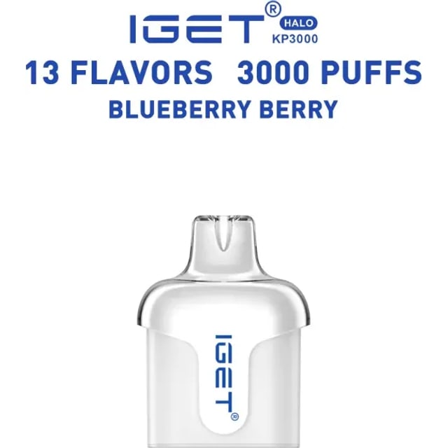 IGET Halo Blueberry Berry disposable vape, Blueberry Berry flavour, Australia