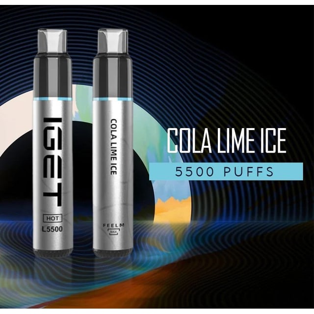 IGET Hot Cola Lime Ice disposable vape, Cola Lime Ice flavour, Australia