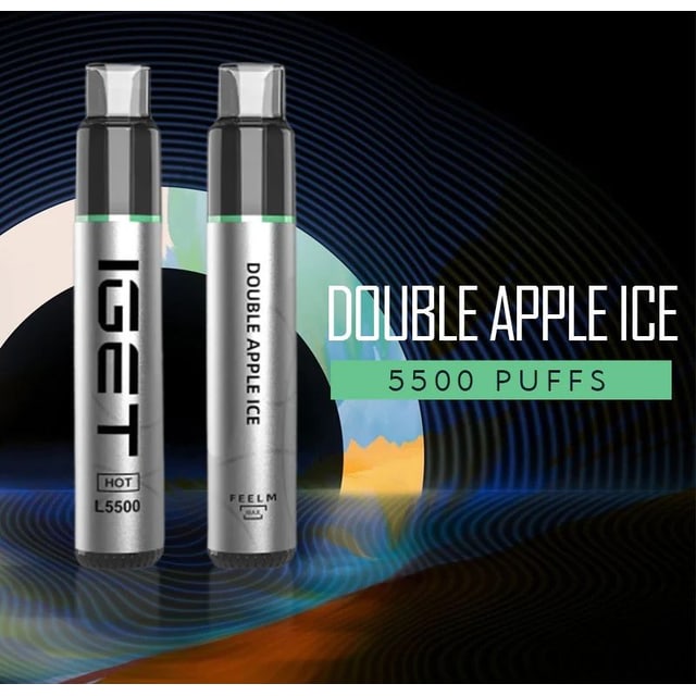 IGET Hot Double Apple Ice disposable vape, Double Apple Ice flavour, Australia