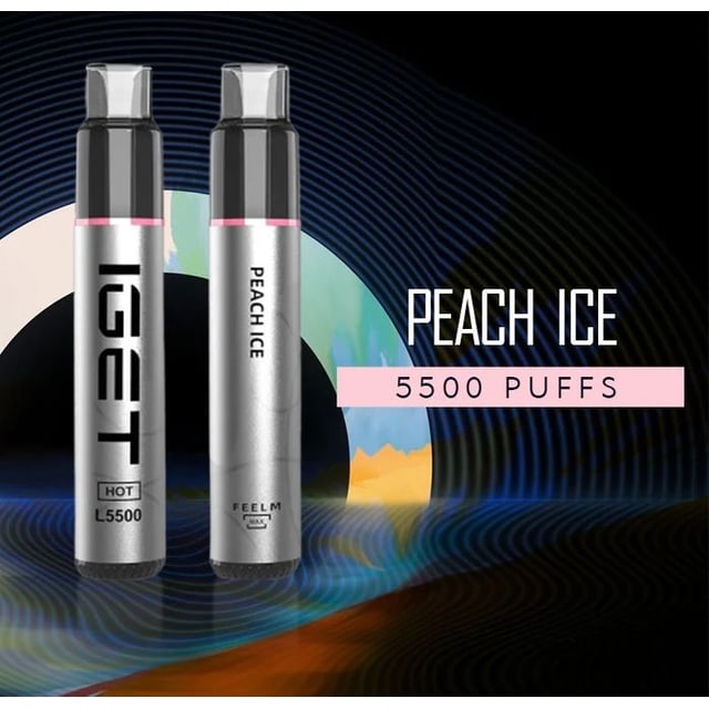 IGET Hot Peach Ice disposable vape, Peach Ice flavour, Australia