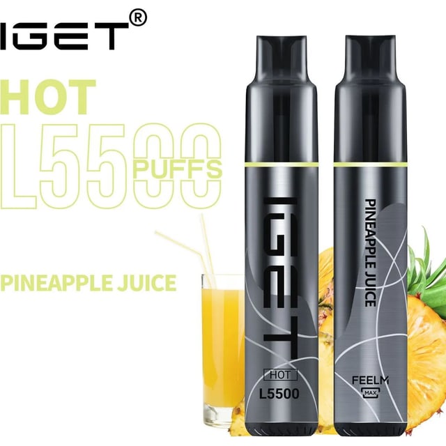 IGET Hot Pineapple Juice disposable vape, Pineapple Juice flavour, Australia