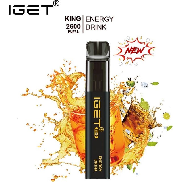 IGET King Energy Drink disposable vape, Energy Drink flavour, Australia