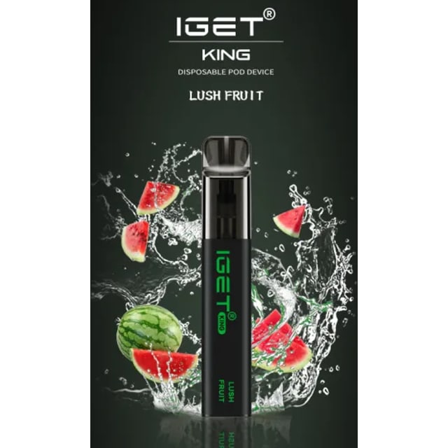 IGET King Lush Fruit disposable vape, Lush Fruit flavour, Australia