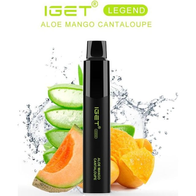 IGET Legend Aloe Mango Cantaloupe disposable vape, Aloe Mango Cantaloupe flavour, Australia