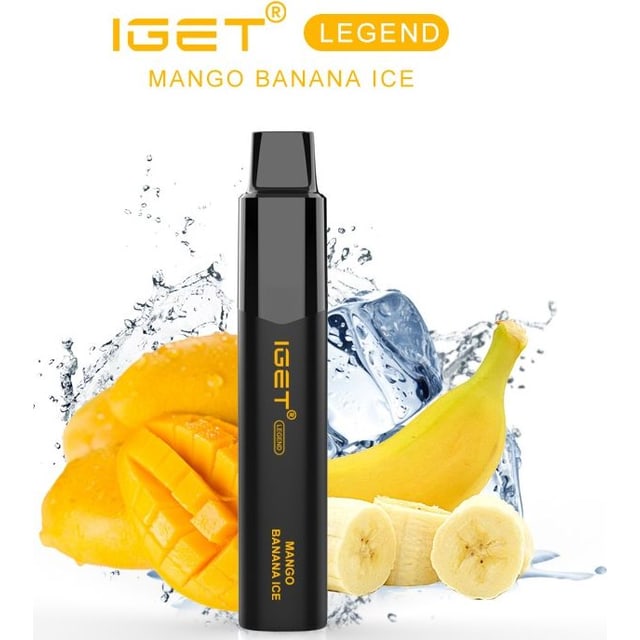 IGET Legend Mango Banana Ice disposable vape, Mango Banana Ice flavour, Australia