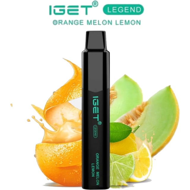 IGET Legend Orange Melon Lemon disposable vape, Orange Melon Lemon flavour, Australia