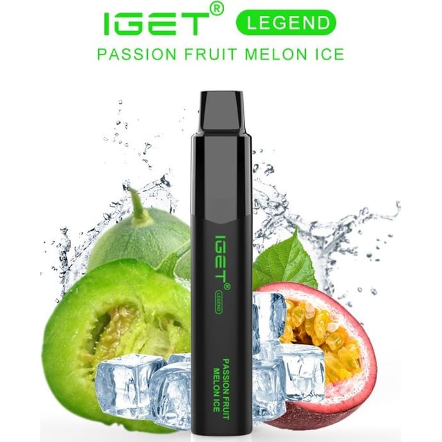 IGET Legend Passion Fruit Melon Ice disposable vape, Passion Fruit Melon Ice flavour, Australia