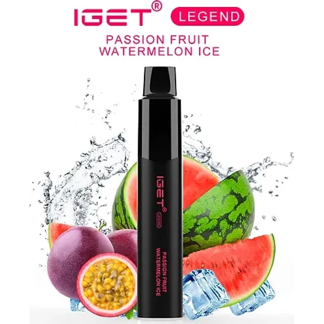 IGET Legend Passion Fruit Watermelon Ice disposable vape, Passion Fruit Watermelon Ice flavour, Australia