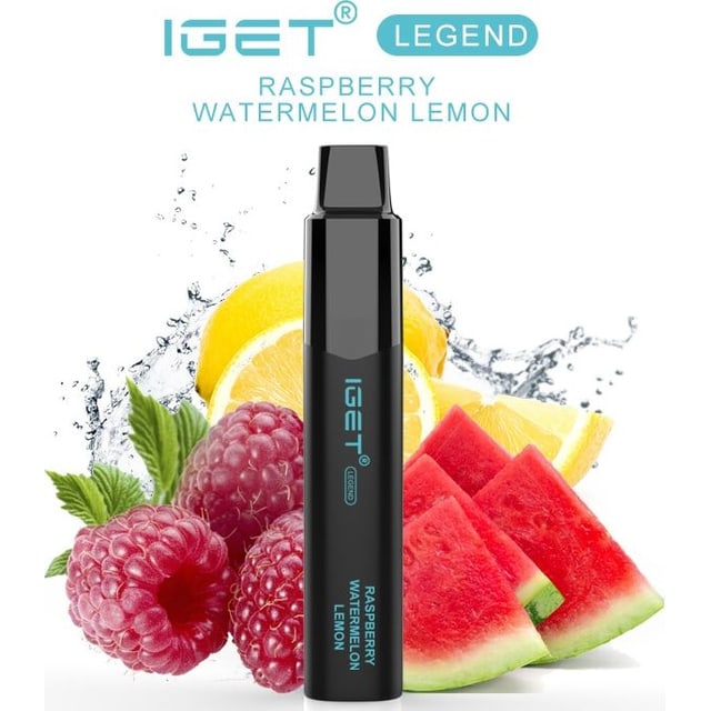 IGET Legend Raspberry Watermelon Lemon disposable vape, Raspberry Watermelon Lemon flavour, Australia
