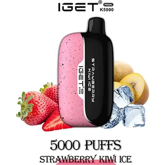 IGET Moon Strawberry Kiwi Ice disposable vape, Strawberry Kiwi Ice flavour, Australia