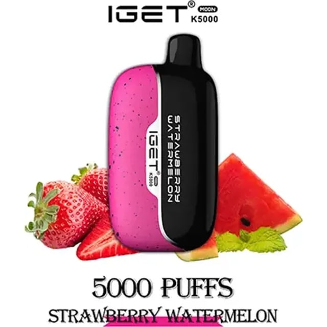 IGET Moon Strawberry Watermelon Ice disposable vape, Strawberry Watermelon Ice flavour, Australia