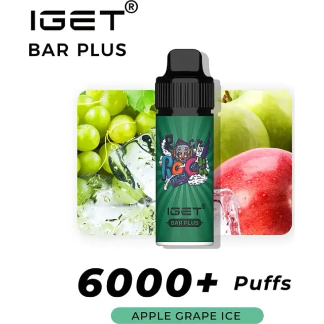 IGET Bar Plus Apple Grape Ice disposable vape, Apple Grape Ice flavour, Australia
