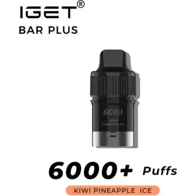 IGET Bar Plus Pod Kiwi Pineapple Ice disposable vape, Kiwi Pineapple Ice flavour, Australia