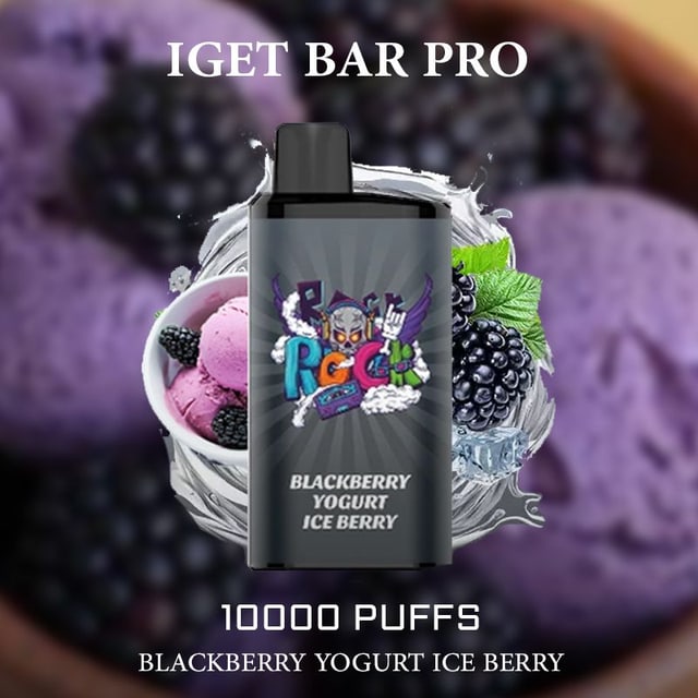 IGET Bar Pro Blackberry Yogurt Ice Berry disposable vape, Blackberry Yogurt Ice Berry flavour, Australia