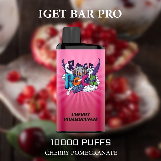 IGET Bar Pro Cherry Pomegranate disposable vape, Cherry Pomegranate flavour, Australia