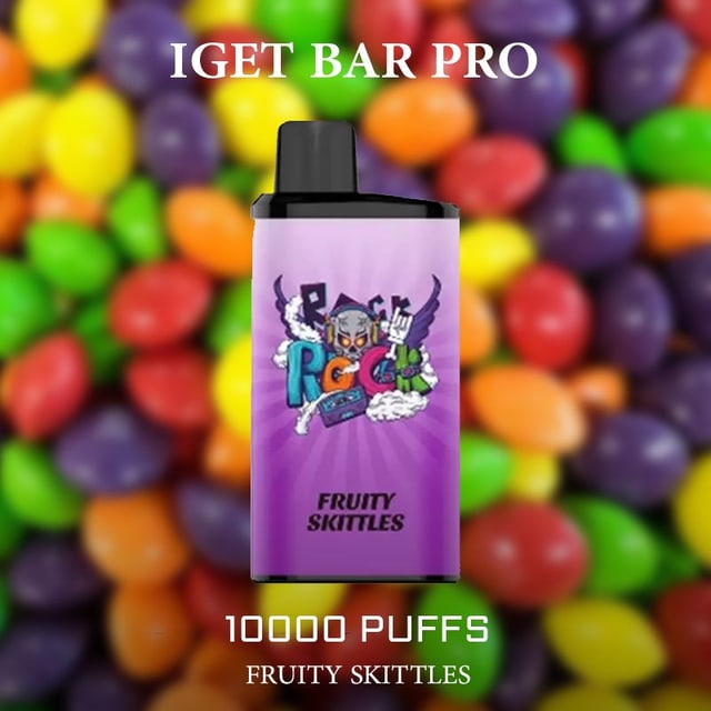 IGET Bar Pro Fruity Skittles disposable vape, Fruity Skittles flavour, Australia