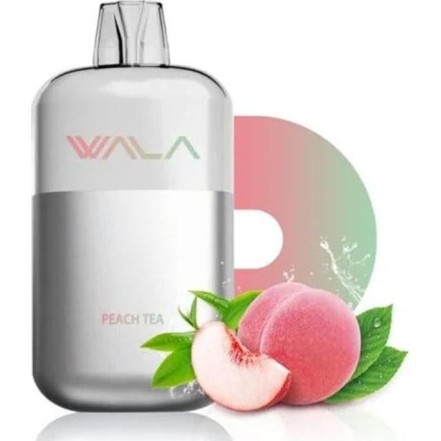 WALA Peach Tea disposable vape, Peach Tea flavour, Australia