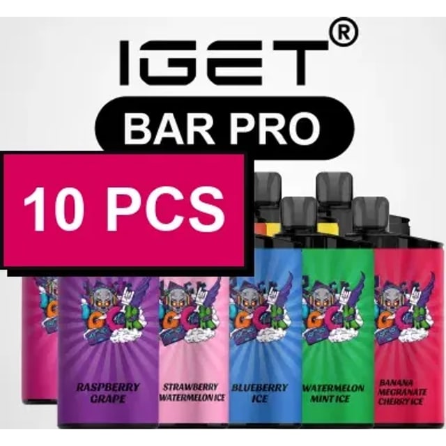 IGET Bar Pro Wholesale 5 Pcs disposable vape, flavour, Australia
