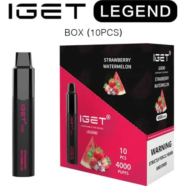 IGET Legend 0mg Bulk Buy (10Pcs) disposable vape, flavour, Australia