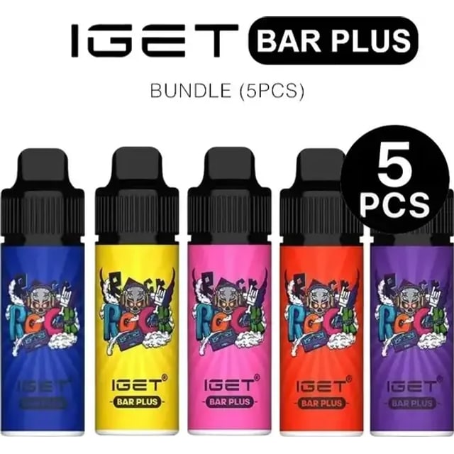IGET Bar Plus Vape Kit Bundle (2Pcs) disposable vape, flavour, Australia