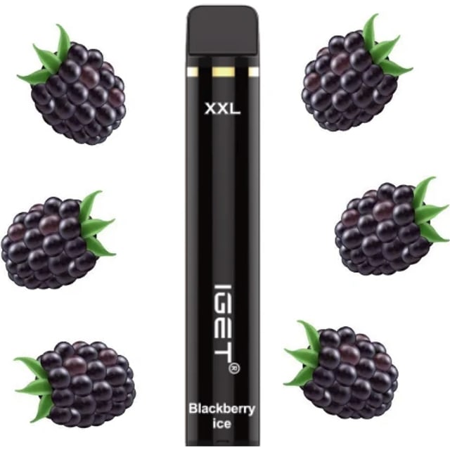 IGET XXL Blackberry Ice disposable vape, Blackberry Ice flavour, Australia