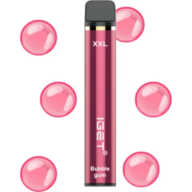 IGET XXL Bubble Gum disposable vape, Bubble Gum flavour, Australia