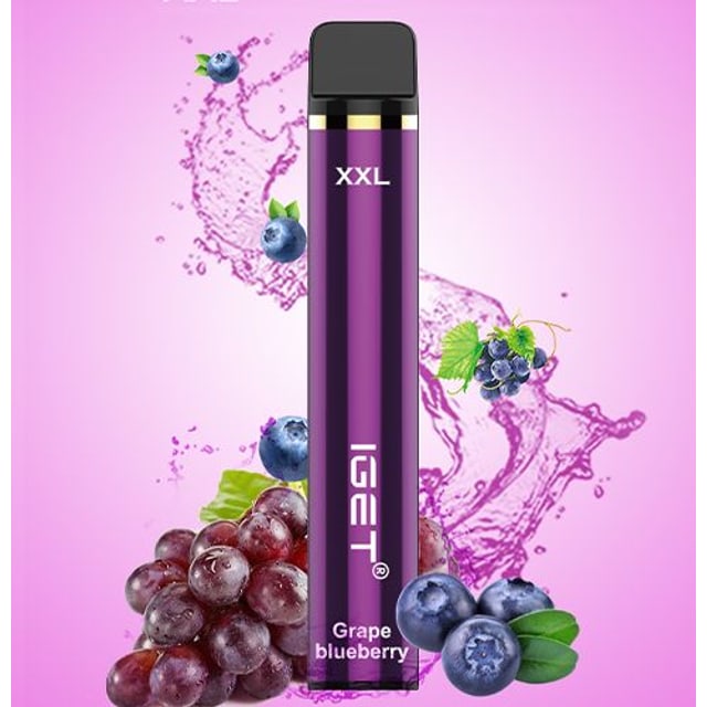 IGET XXL Grape Blueberry disposable vape, Grape Blueberry flavour, Australia